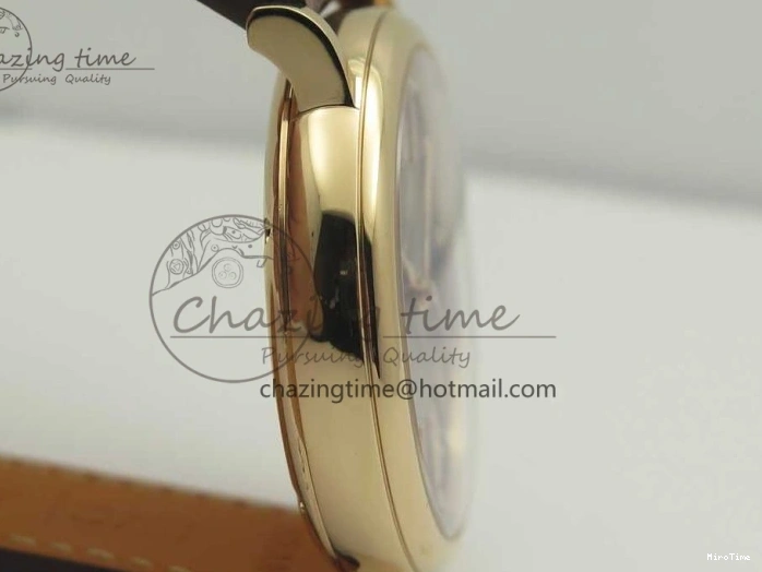 MIROTIME 0224 SportInspired Portofino IW458101 RG MK 1:1 Best Edition Gray Dial On Brown Leather Strap MIYOTA 7165